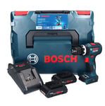 Bosch GSB 18V-90 C Perceuse-visseuse à percussion sans fil Professional 18 V 64 Nm brushless + 2x Batteries ProCORE 4,0 Ah +