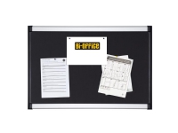 Opslagstavle Bi-Office Provision Softouch 90x120 cm med sort skum overflade