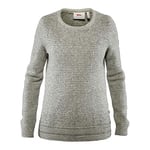 Fjallraven Women's Övik Structure Sweater Sweatshirt, Grey, M