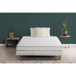 Ensemble matelas + sommier 140 x 190cm - Mousse à mémoire de forme - DEKO DREAM Koysi