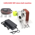 DIY Micro Belt Machine Electric Mini Polishing Sanding Machine Bench Sander Y