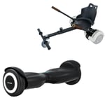 Paket Hoverboard Standard Go Kart 6.5 tums, Jetson Prism Black, Standard Räckvidd och Svart Hoverkart, Smart Balance