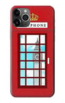 England Classic British Telephone Box Minimalist Case Cover For iPhone 11 Pro