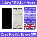 Samsung Galaxy A31 SM-A315 OLED LCD Screen Display Touch Digitizer +Frame