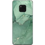 Huawei Mate 20 Pro Gennemsigtigt Telefoncover Grön Marmor