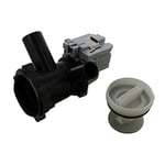 Paxanpax Pompe de vidange et boîtier de filtre pour Askoll Production Bosch Maxx WFB/WFC/WFD/WFL/WFO/WFR/WVF Series/M50/RC0036, 230 V, 50 Hz, 0,22 A, 30 W, 155 cl