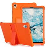 YGoal Silicone Case for Lenovo Tab M8 - Light Weight Kids Friendly Soft Shock Proof Protective Cover for Lenovo Smart Tab M8, Orange