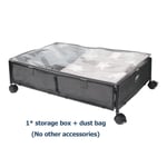 Under Bed Storage Containers with Wheels Tool Box Foldable Bedroom Storage Bag