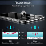 ESR Mimic Series Tempered Glass Case for Samsung Galaxy S10+ Plus Clear Red Blue