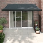 Markis infällbar antracit 3,5x2,5 m tyg&aluminium