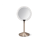 simplehuman sammenleggbart speil med sensor, 12 cm, oppladbart, rustfritt stål rosegull