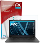 atFoliX 2x Screen Protection Film for HP ProBook 470 G5 Screen Protector clear