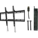 SANUS SYSTEMS QLTK1-B4 "TV STARTER KIT INCLUDES:Tilting Wall Mount for 40 ""- 70"" flat-panel TV's - has 4x fixed Tilt positions (-5 / -8 / -10 Degrees) includes quick-release locking system to secura