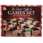 Great Night In Set Chess Draughts Solitaire Snakes Ladders Family Board Games