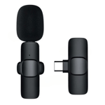 Lavalier Typ-C Trådlös M21 1 st Mikrofoner Bluetooth - Svart