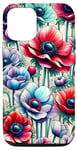 Coque pour iPhone 12/12 Pro Fleur d'anémone rayonnante