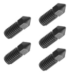 5PCS Extruder Nozzles 0.4mm M6 for AnkerMake M5 3D Printer Solid Hardened Steel