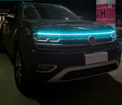 Ljusremsa för motorhuv, LED-List / Led Belysning till motorhuv, 1,8m, blå