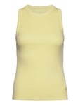 Sunfaded High Neck Rib Tank Top Tops T-shirts & Tops Sleeveless Yellow GANT