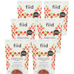 Fiid 100% Natural Vegan Microwave Ready Meals - Thai Lentil & Sweet Potato Curry - 6 x 400g (Vegetarian Food Pouch, High in Fibre & Protein, Low in Sugar, Gluten Free)