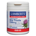 LAMBERTS Milk Thistle Extract - 60 x 2500mg Tablets