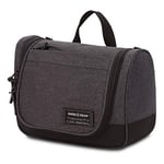 SwissGear Getaway Toiletry Bag, Heather Grey, 5.3 Liters (Hanging), 5.2 Liters (Hanging)