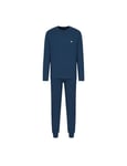 Emporio Armani Pyjama Set Dark Blue Mens Size Small Cotton Logo Long Sleeve BNWT
