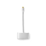 USB Multi-Port Adapter | USB 3.2 Gen 1 | USB-C Hane | USB-A Hona / USB-C Hona / VGA hona 15p | 5 Gbps | 0.20 m | Rund | Guldpl