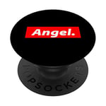 Angel Gift - Red Box Logo Cute Angel Halloween Costume Angel PopSockets Support et Grip pour Smartphones et Tablettes