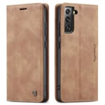 CASEME Plånboksfodral Samsung Galaxy S22 Plus - Brun Brun