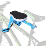 Gaodpz Front Mount Child Bicycle Seat Pedal Kids Carrier Children Safety Front Seat Saddle Cushion for Mountain Bike (Color : Blue)