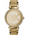 Michael Kors Ladies Parker Gold Plated Bracelet Watch