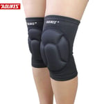 JKNK Thickening Football Volleyball Extreme Sports Knee Pads Brace Support Protect Cycling Knee Protector Kneepad Rodilleras,Black,Free Size