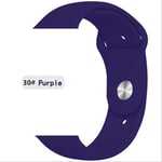 SQWK Strap For Apple Watch Band Silicone Pulseira Bracelet Watchband Apple Watch Iwatch Series 5 4 3 2 38mm or 40mm SM purple 30
