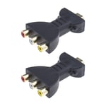 HDMI to RCA Three Way Splitter Adapter, HDMI Male to RCA Female for Audio Video Cable Connector