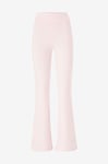 Gina Tricot - Byxor Soft Touch Folded Flare Trousers - Rosa