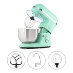 Klarstein Bella Elegance Food Processor Mixer, Stand Mixer, Mixer, Food Mixer - 1300W / 1.7HP in 6 Power Levels with Pulse Function, Planetary Mixing System, 5l Stainless Steel Bowl, Green