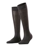 FALKE Women's Sensitive London W KH Cotton With Soft Tops 1 Pair Knee-High Socks, Grey (Anthracite Melange 3080) new - eco-friendly, 5.5-8