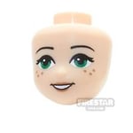 LEGO Elves Mini Figure Heads - Green Eyes and Freckles