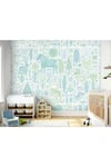 Scandi Forest Animals Matt Smooth Paste the Wall Mural 300cm wide x 240cm high