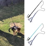 POHOVE Dog Flirt Pole Toy, Interactive Dog Tug Toy, Dog Outdoor Toy Extendable Teaser Wand Outside Interactive Fun Toys,For Dogs Of Any Size For Fun Obedience Training