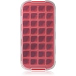Lékué Industrial Ice Cube Tray with Lid silikoneform til is farve Red 1 stk.