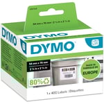 DYMO LabelWriter 70 mm x 54 mm Lagerrotation Etiketter Vit m