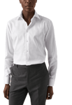 Eton Signature Twill-skjorta Contemporary Fit, Cut Away-krage Vit