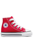Converse Chuck Taylor All Star HI Infant Trainers - RED, Red, Size 2