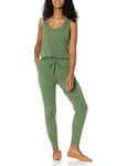 Amazon Essentials Women's Studio Terry Fleece Jumpsuit (Available in Plus Size), Military Green, XL