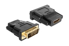 Delock Adapter DVI 24+1 pin male > HDMI female - videokort - HDMI / DVI