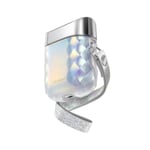 i-Blason Gems Designer Case for AirPods 1st/2nd Gen - Silver - with wrist strap - Premium & beautiful protective fashion case for Apple AirPods 1st Gen (2016) & 2nd Gen (2019)
