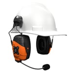 ISOtunes Link 2.0 EN352 Hjälmmonterade Hörselskydd m. Bluetooth - Svart / Orange