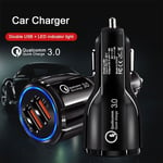 Fast 2 USB Port Car Charger Dual 12v Car Lighter Socket Adapter Charging Plug